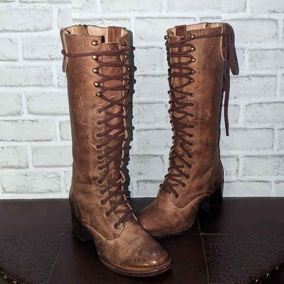 FreeBird Vntg GRANY Old Style Victorian Lace Boots size 8 - Picture 12 of 16